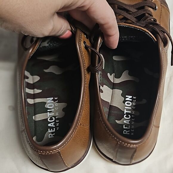 Kenneth Cole Reaction Men's Center Binding Shoes sneakers - Brown - size 9.5 - Picture 9 of 10